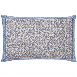 Naaz-Anna Hand Stitched Reversible Pillow Case - Dusty Pink/Gray